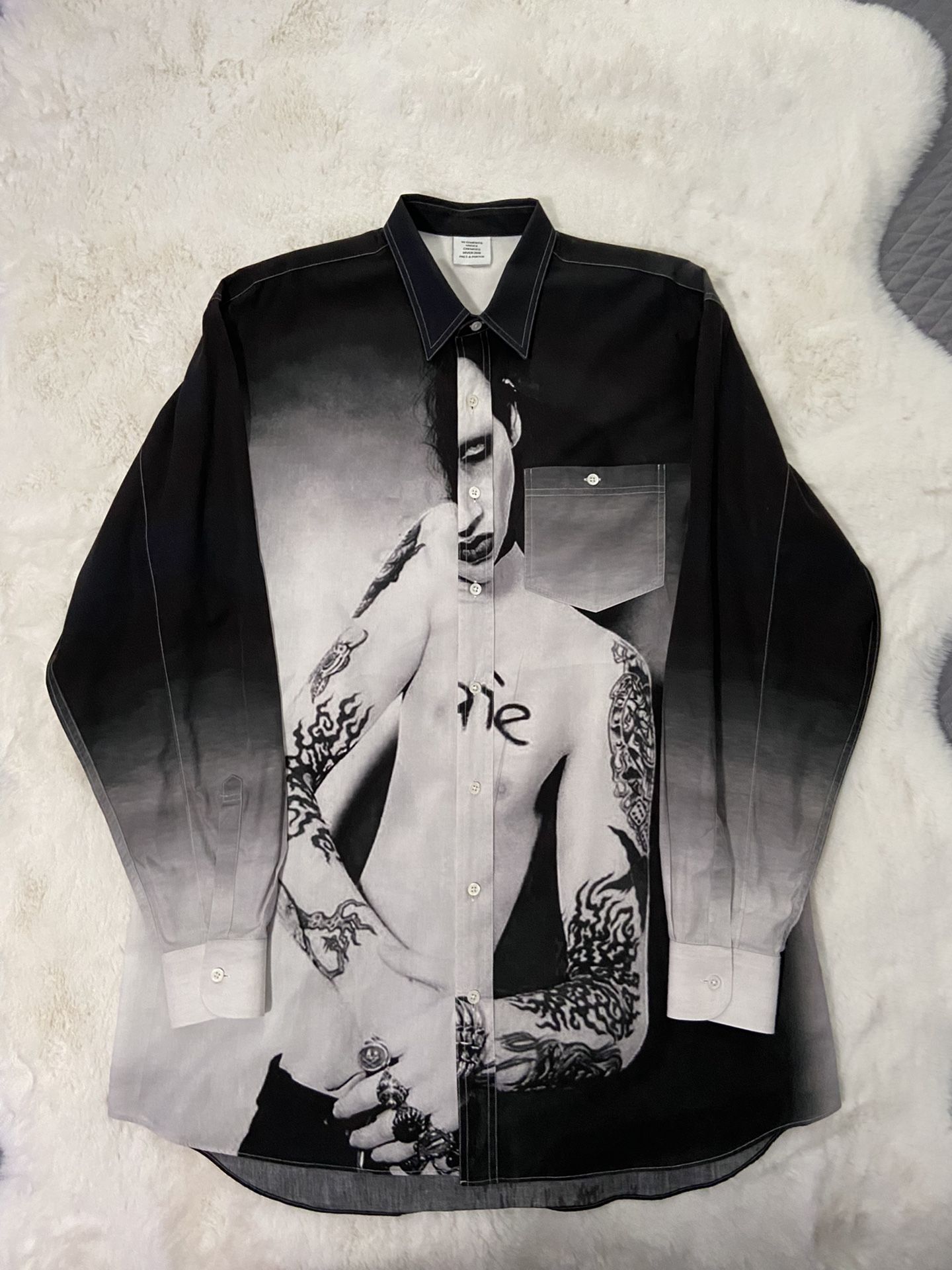 Cotton Shirt Vetements Marilyn Manson Vetements19fw Marilyn Manson 