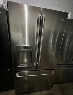 GE 3-Door French Door Fridge Stainless Steel