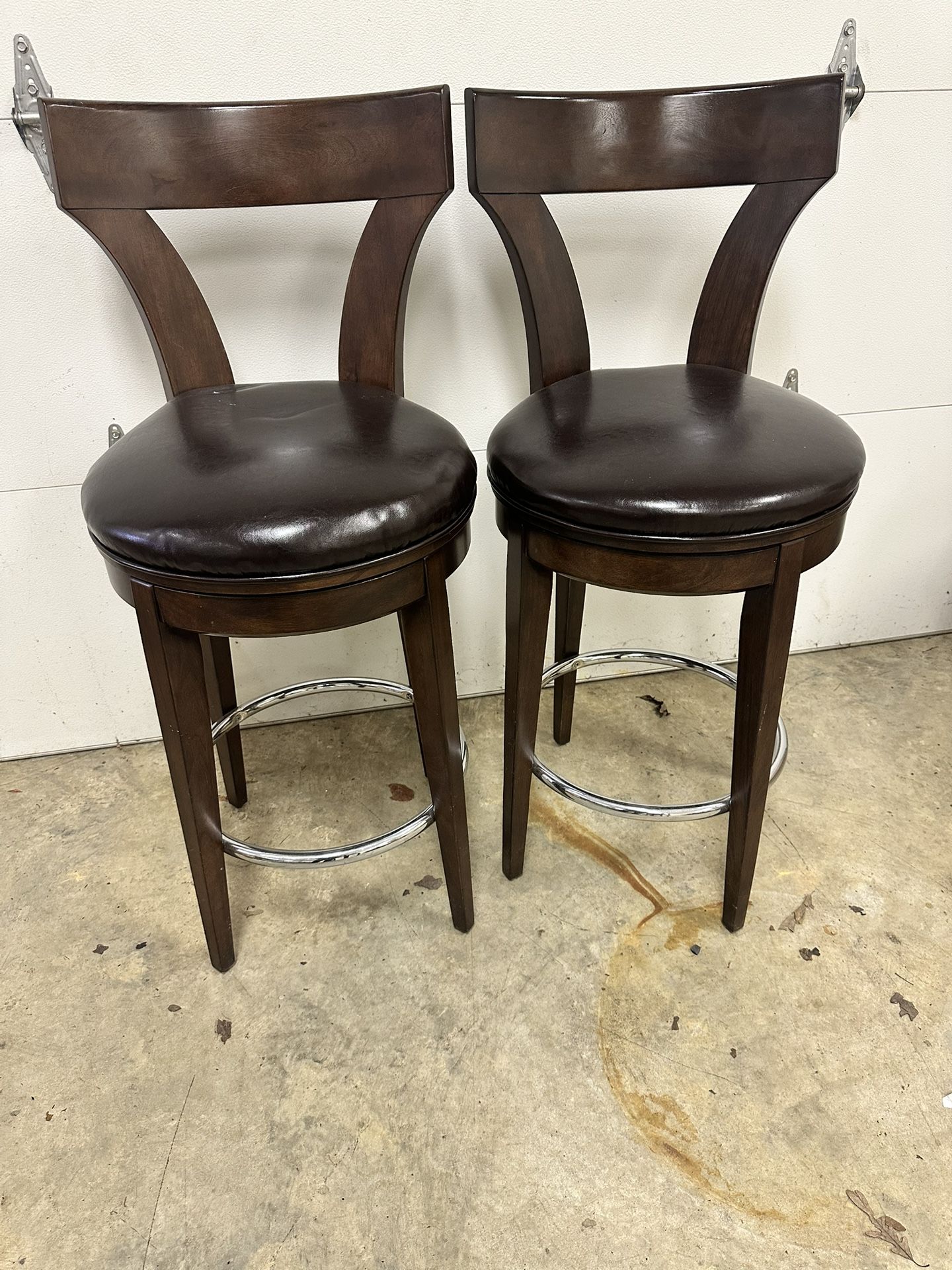 Set of 2 Evo Solid Wood Bar Stools