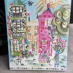 Colorful City Scene Picture 