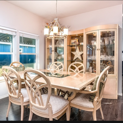 Dining Table / Chair Set & Curio Cabinet