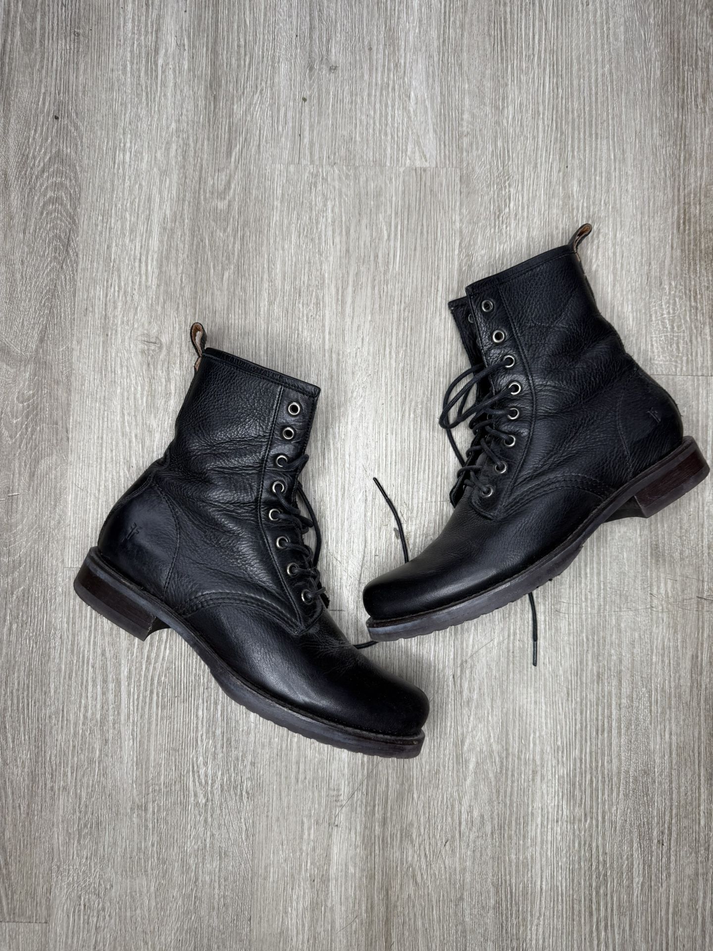 Womens Frye Black Leather Boots