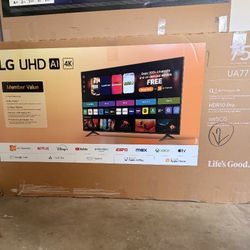 75ua77 75” Lg smart 4k led Uhd tv 