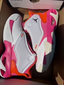 Air Jordan Sneakers Pink Orange White
