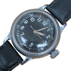 1943 Elgin A-11 Hack Grade 539 15 Jewels US Military Wristwatch