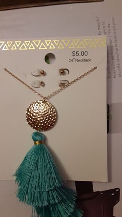 Necklace and earrings