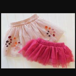 Gymboree Baby Starters Girl Clothes 0-3M Pink Tutu Ruffle Skirt Lot

