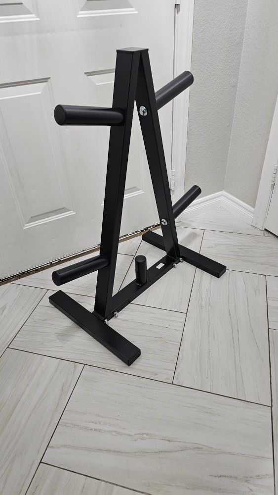 Brand New Olympic Weights Rack. Assembled 34 Inch Tall