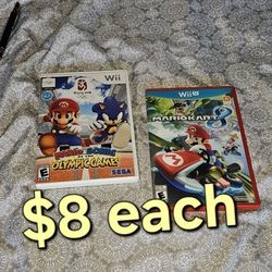 Nintendo Wii And U Games $8 Each 