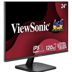 ViewSonic VA2456A-MHD 24 Inch IPS 1080p Monitor with 120Hz Brand New in Box