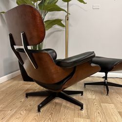 Eames Style Chair And Ottoman *Delivery Options*