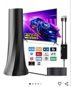 2026 Upgraded TV Antenna for Smart TV, Digital Antenna for Local Channels, 3200+ Miles Range TV Antenna Indoor with 360° Signal Strongest Booster, Sup