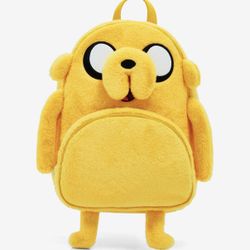 Adventure Time Jake Fuzzy Yellow Backpack