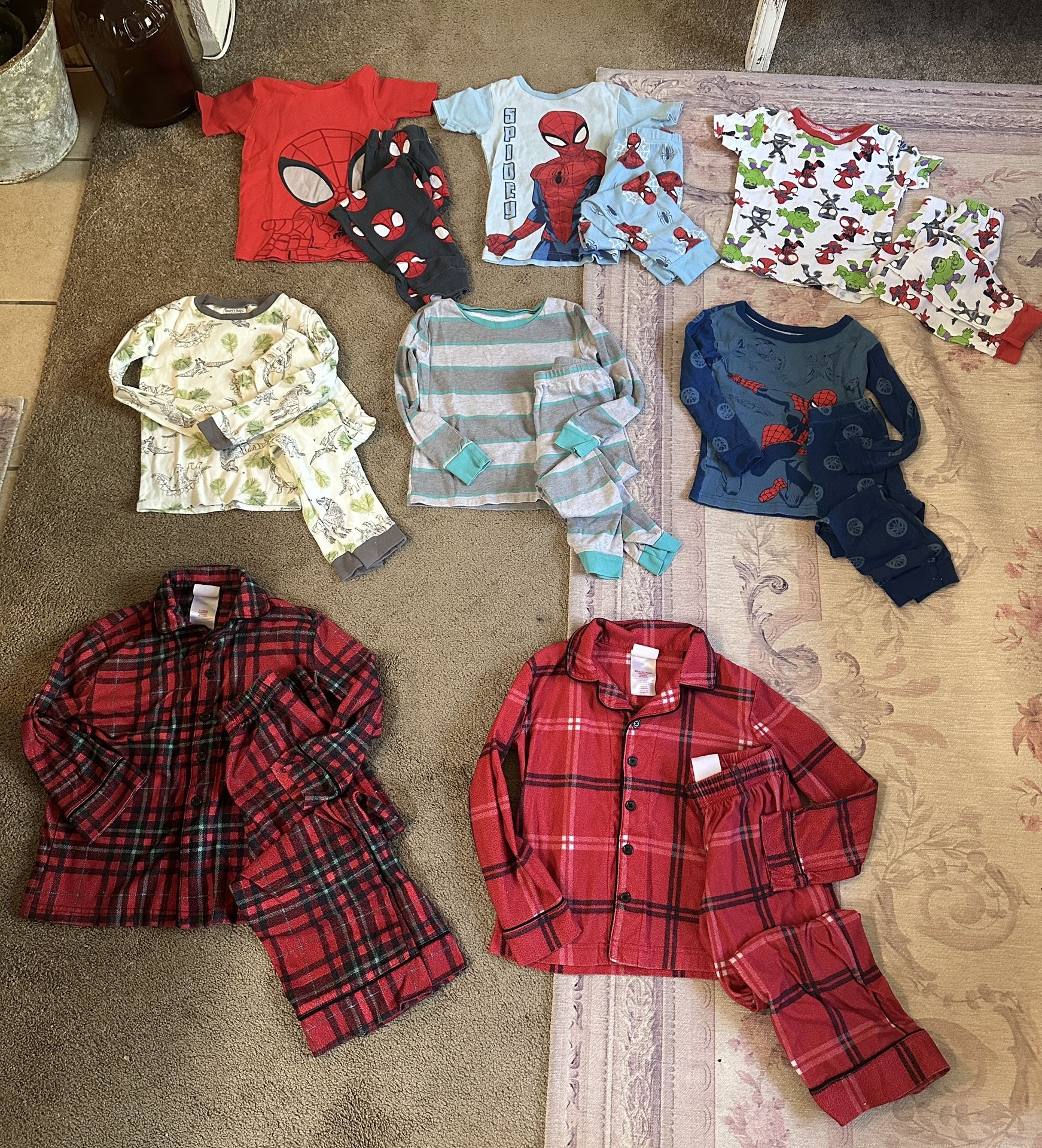 Boys Size 5 Pajamas Short Sleeves & Long Sleeves $3.00 Each