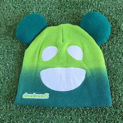 Official deadmau5 Green Ombré Beanie with Ears | EDM Festival Hat