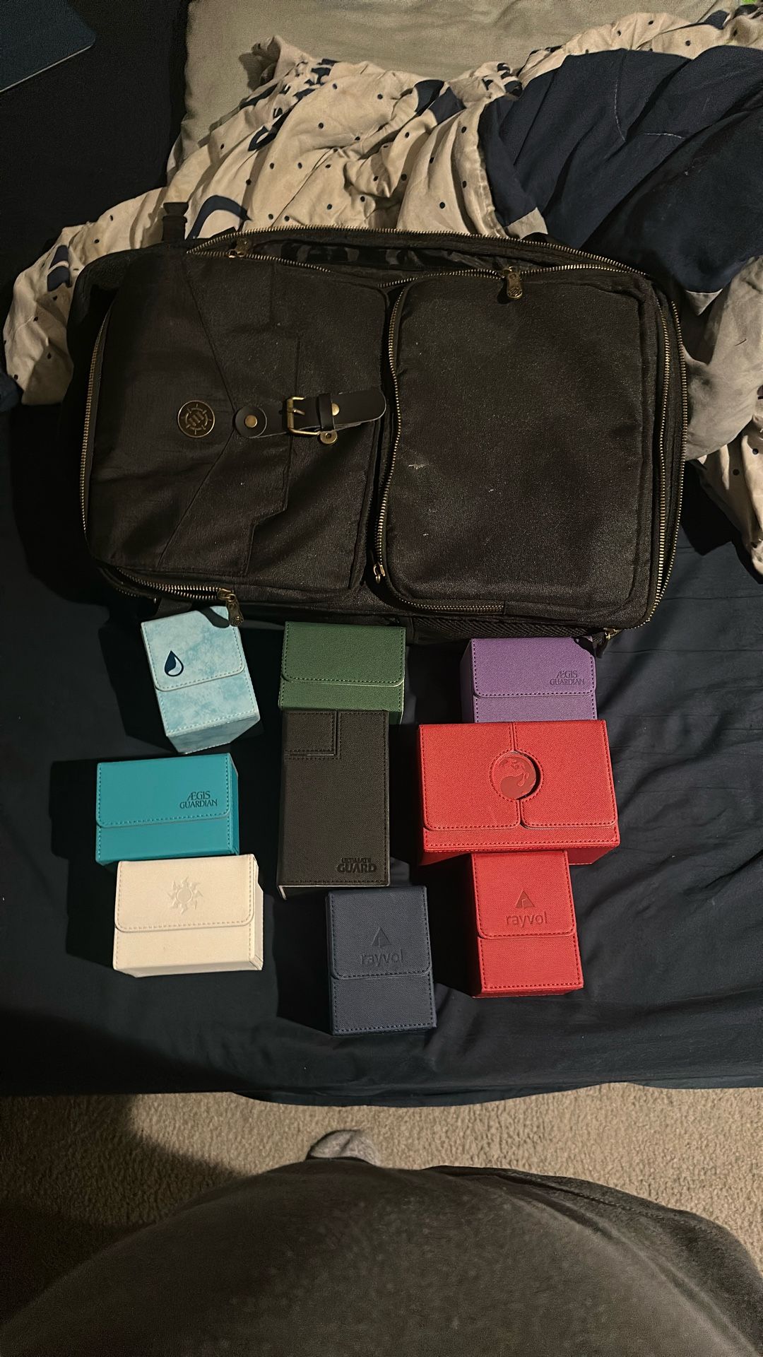MTG backpack With 10 Deck Boxes And 1000 Dragon Shield Sleeves