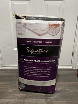 1” Memory Foam Mattress Topper (Queen)