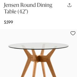 WEST ELM kitchen Table For Two
