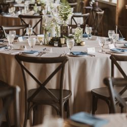 132" Round Polyester Tablecloths – Nude (Set of 24)