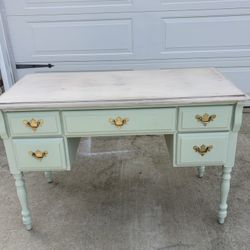 Vintage Maple Wood Desk