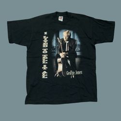 Vintage 90s George Jones “I Lived To Tell It All” Tour Black T-Shirt Size XL