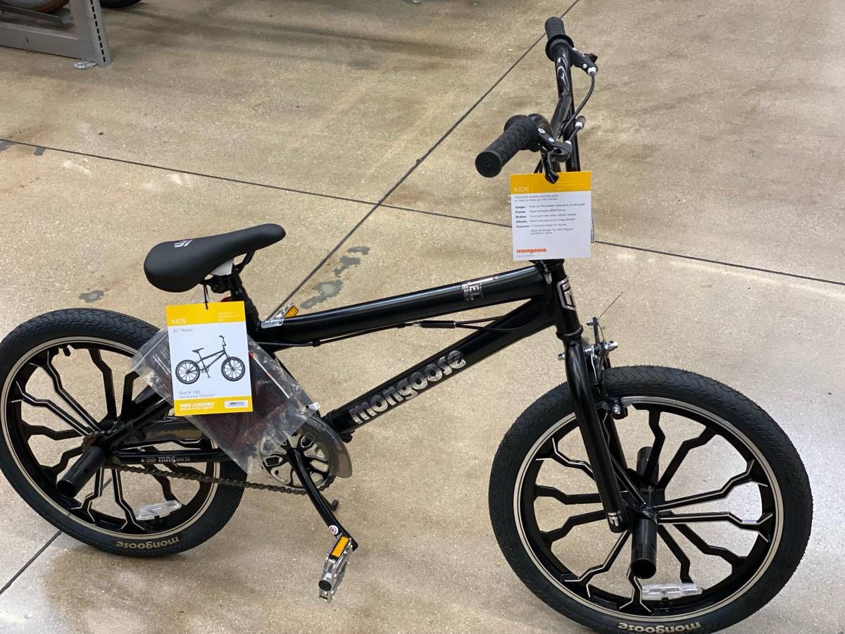 Mongoose Rebel Kids BMX Bike, 20 Wheels, Children Tweens