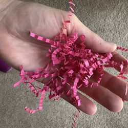 Pink Crinkle Paper-Uline