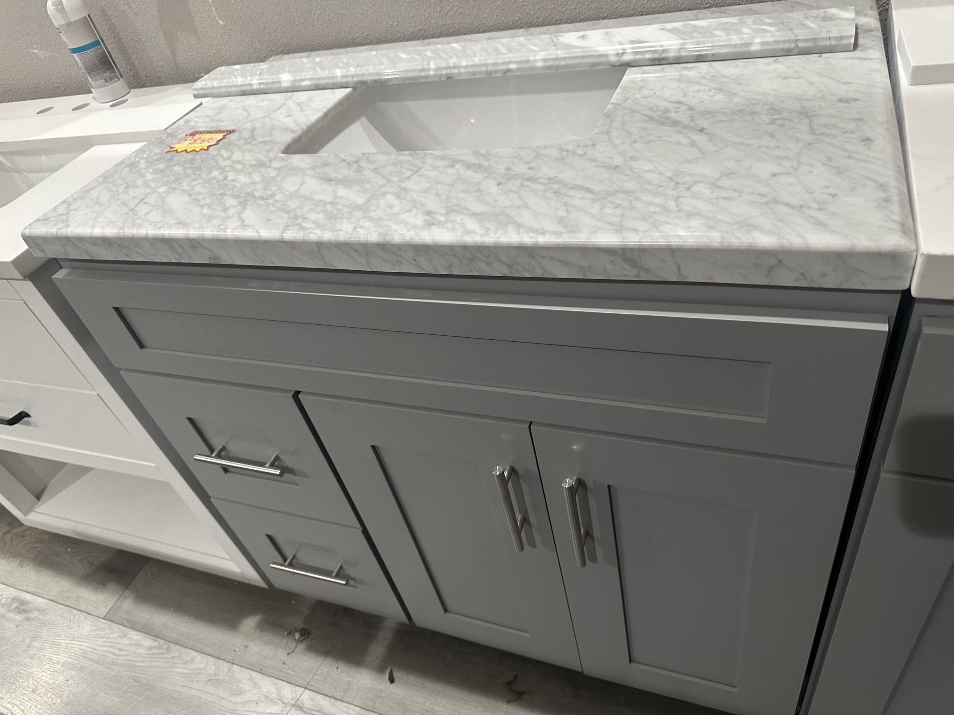 Bathroom Vanity 36 inch Gray
