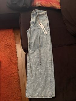 Purple jeans