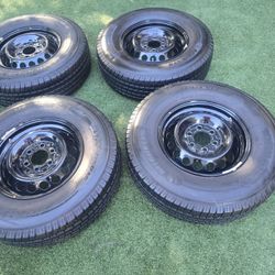 4 MERCEDES SPRINTER RIMS&TIRES MICHELIN TIRES LT245-75R16 