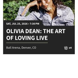 Olivia dean Tickets 