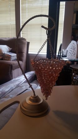 Beaded Hanging Candle Holder