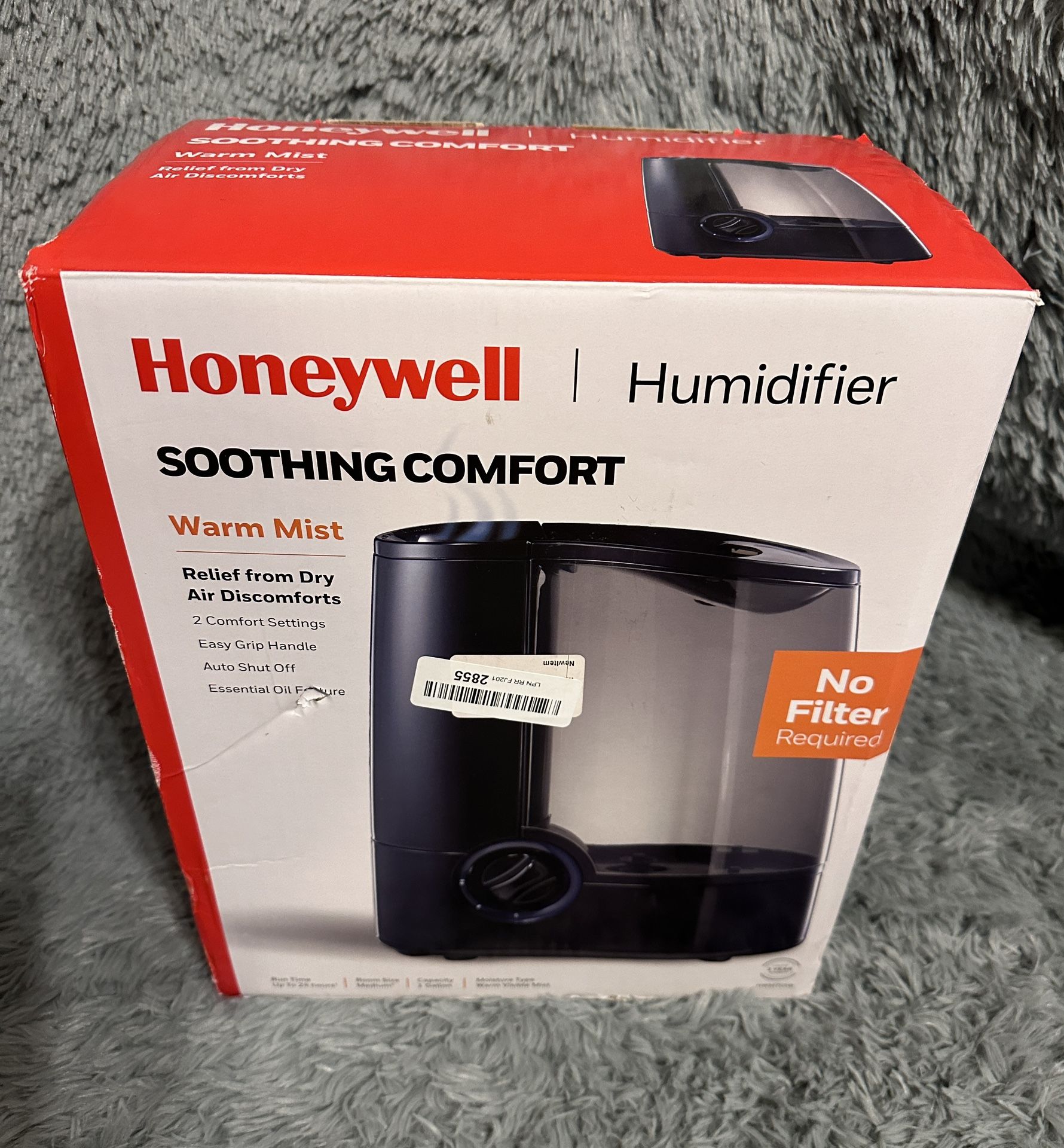 New Honeywell HWM-705B HWM705B Filter Free Warm Moisture Humidifier, Black