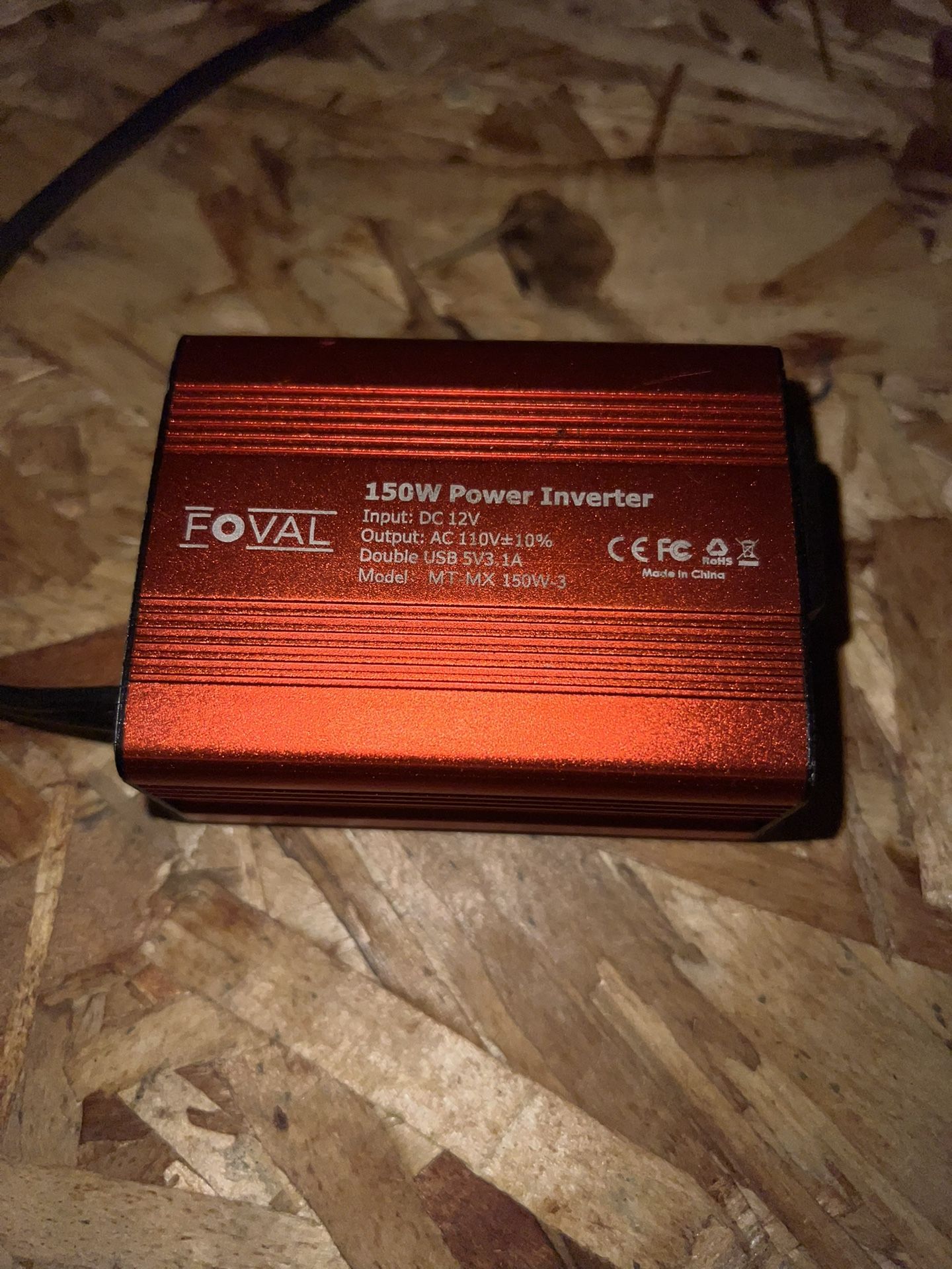 150W Car Power Inverter 12V DC to 110V AC Converter Vehicle Adapter Plug Outlet