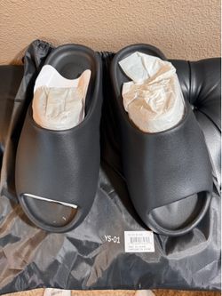 Yeezy Ys-01 Slides Black Size 8 With Original Bag