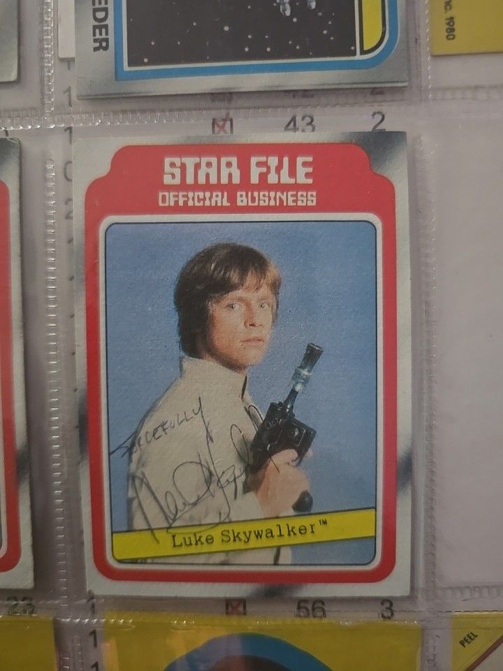 Luke Skywalker Signed Trading Card