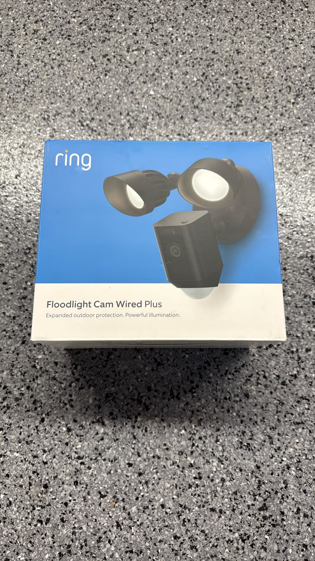 RING floodlight Camera Wired Plus