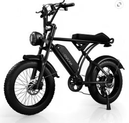 Movcan V60 1000W  Motor Electric Bike for Adult, 20"*4 in Fat Tire 48V 15.6AH Removable Battery, 28MPH Max speed, 7-Speed Disc Brake Off-Road Mountain