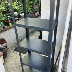 METAL  Shelving On Locking Wheels Indoor -outdoor 