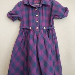 Ruffle Butts Plaid Cotton Dress SiZe 5