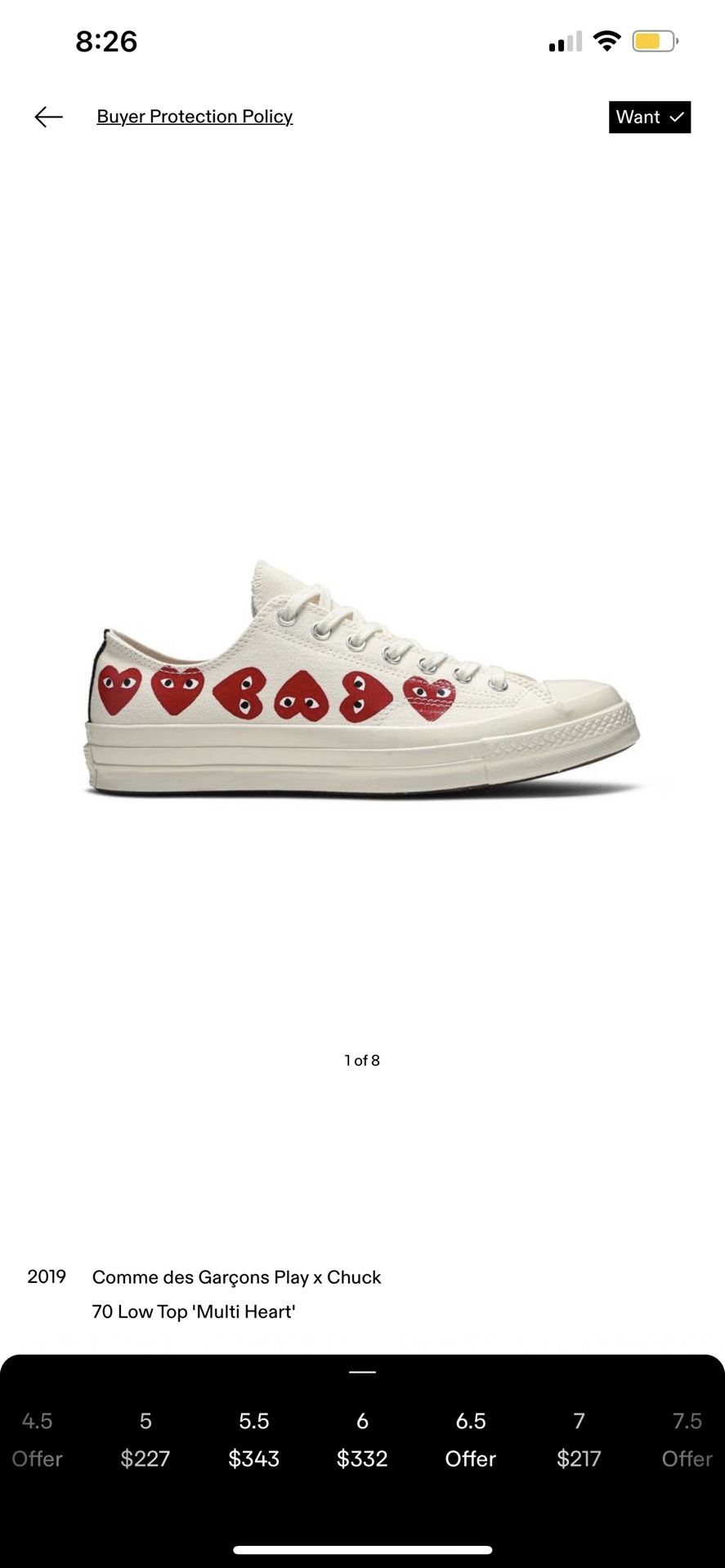 Comme Des Garçons Converse
