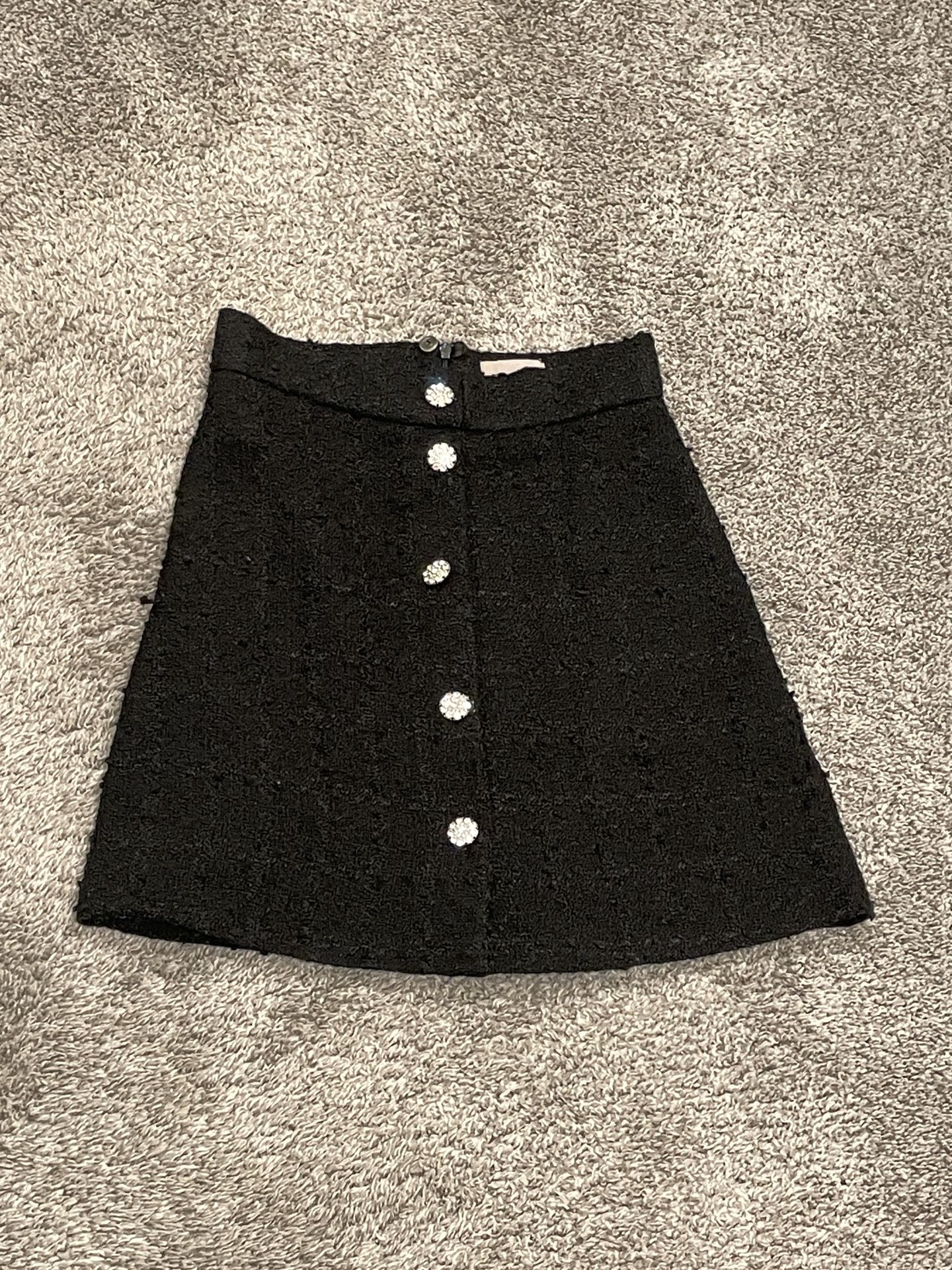NWOT H&M Size 2 Black Fashion Skirt