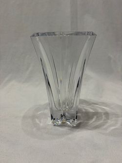 Vintage Lenox Ovations Hand Cut Clear Crystal Vase