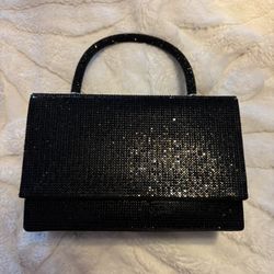 Windsor Black Jewel Studded Prom Bag