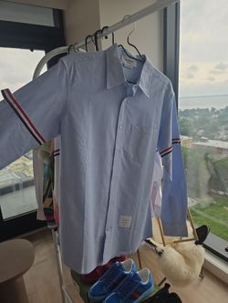 THOM BROWNE Brand New  Size Medium Blue shirt