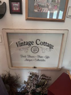 Vintage Window Pane Sign
