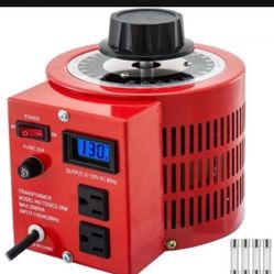 Variable Transformer 2000VA 110V 60Hz Varic 0- 130 Volt Adjustable Output Variable AC Voltage Regulator with Universal Plug Hole