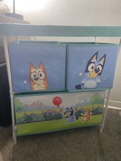 Bluey bed set with toddler mattress