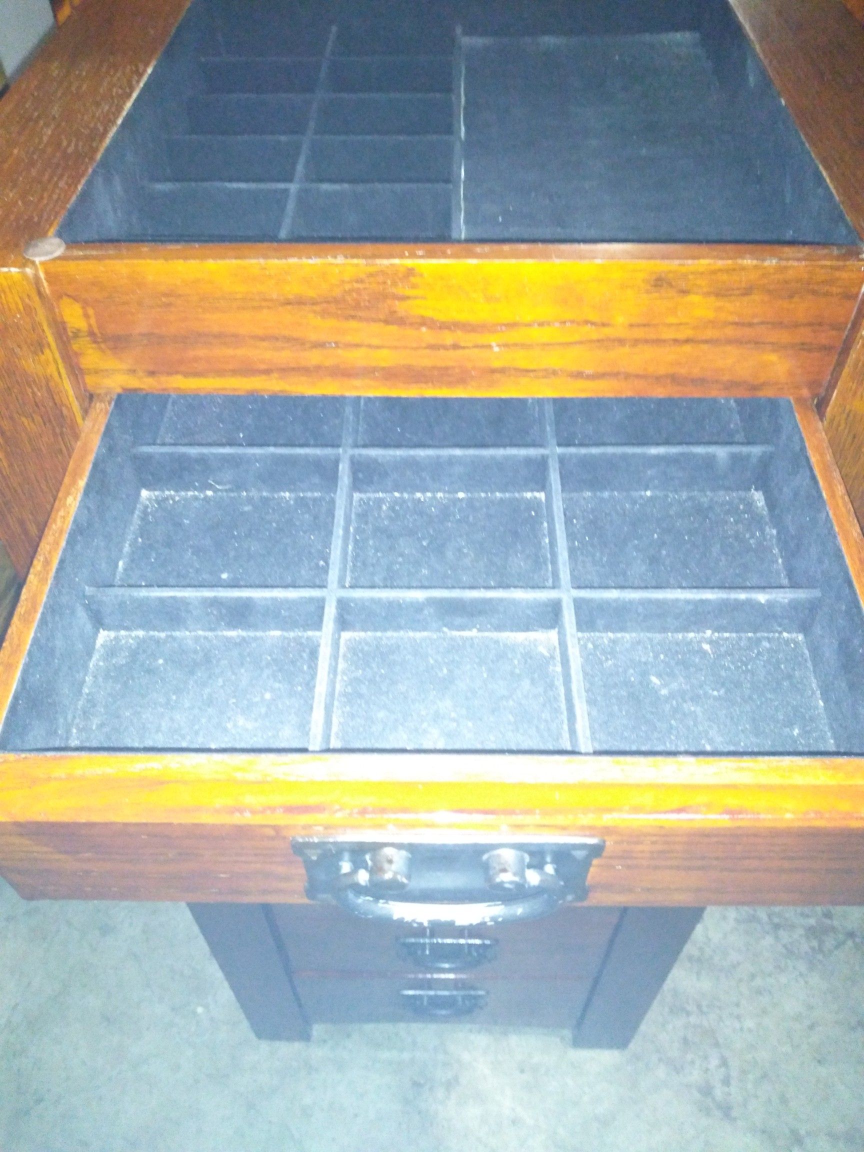 Solid hardwood jewelry cabinet