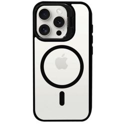 Stand case Xinreeu MagSafe iPhone 14 Pro Max black color. 